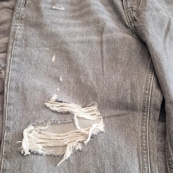 NWOT - Old Navy Extra High-Waisted Button-Fly Sky-Hi Straight Patchwork Sz.14 - Picture 5 of 12